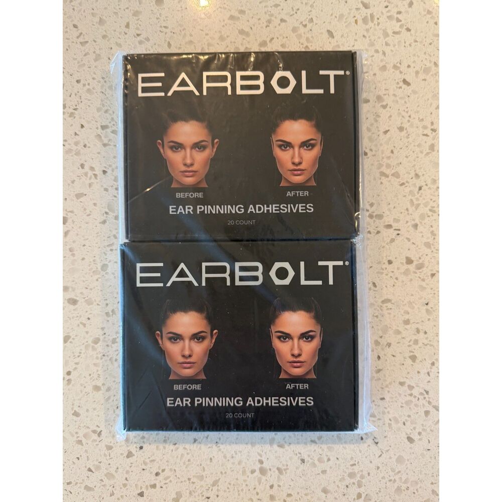 Earbolt Ear Pinning Adhesives 40 Count Clear Cosmetic Ear Correctors Center Peel